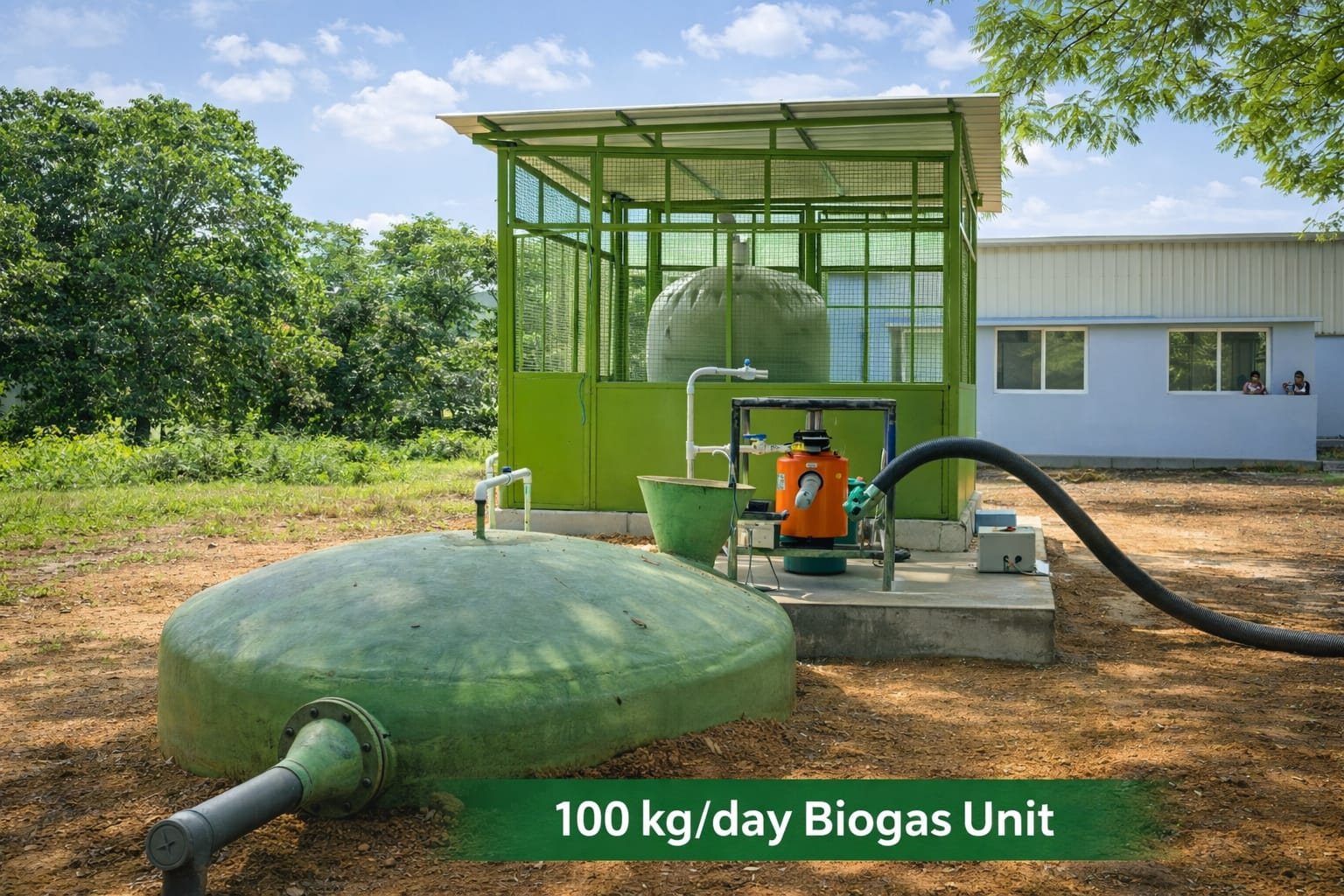 100 kg per day containerised biogas unit by Sewaf Energy